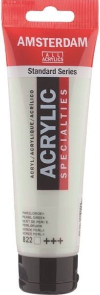 Фарба акрилова № 822 Зелена перламутрова 120 мл Amsterdam Standart Royal Talens