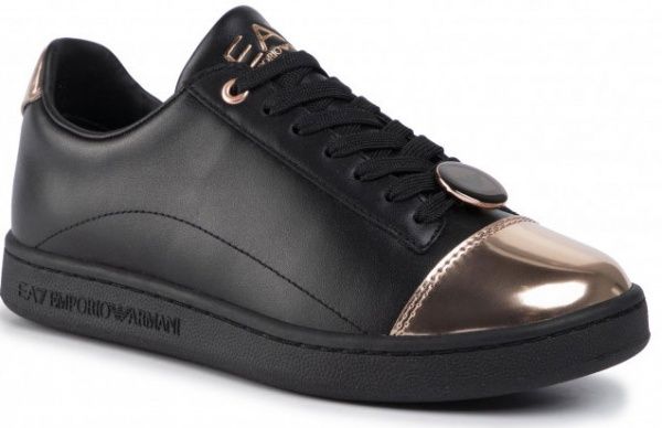 Кросівки EA7 LEATHER_SNEAKER X8X042-XK074-A981 р.6,5 чорний