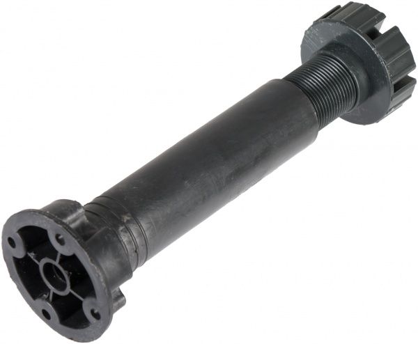 Мебельная ножка DC регулируемая 150 мм черная 