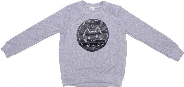 Свитшот Luna Kids 11 р.134 серый меланж 