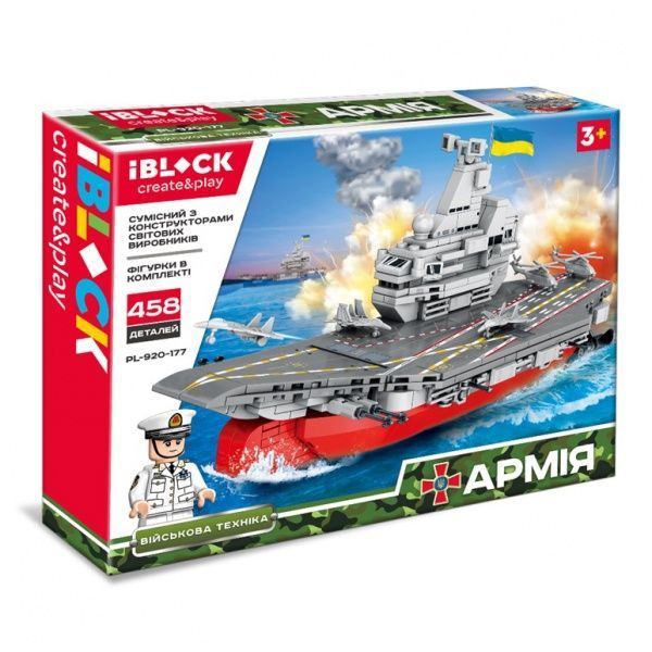 Конструктор Iblock Военный корабль PL-920-177
