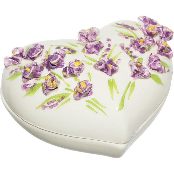 Сундук для украшений Лаванда Сердце