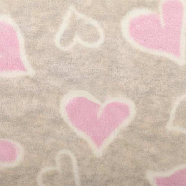 Плед мікрофібра Underprice Pink heart 160x200 см