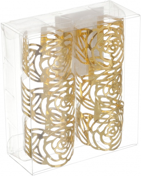 Набір кілець для серветок Golden Flower 6 шт