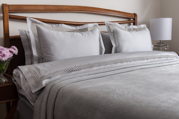 Комплект постельного белья Veronica Lace 2 серый Gul Guler 