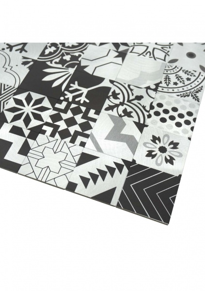 Декоративная панель EMERGO cамоклеющая Квадрат Mandala Чорний Home Inspire 