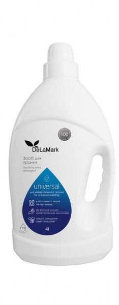 Средство для машинной и ручной стирки DeLaMark Universal 4 л