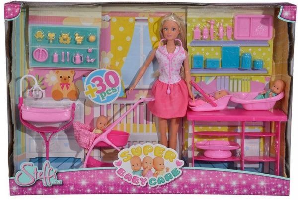 Ляльковий набір Simba Steffi & Evi Love Штеффи та трійнята з аксесуарами