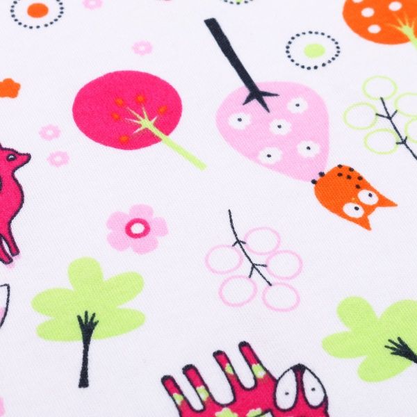 Боди Фламинго р.80 белый с принтом 494-222 