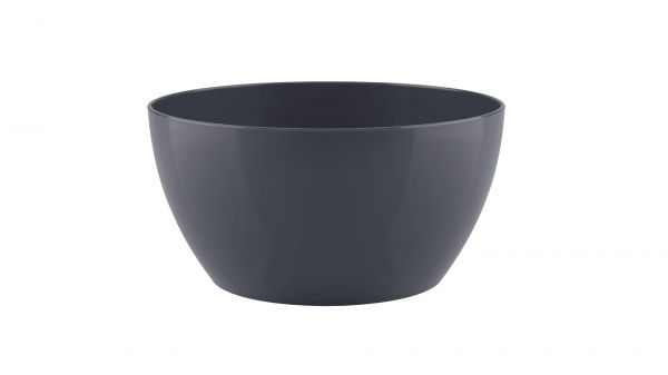 Горшок пластиковый Artevasi San Remo Bowl круглый 8л антрацит 