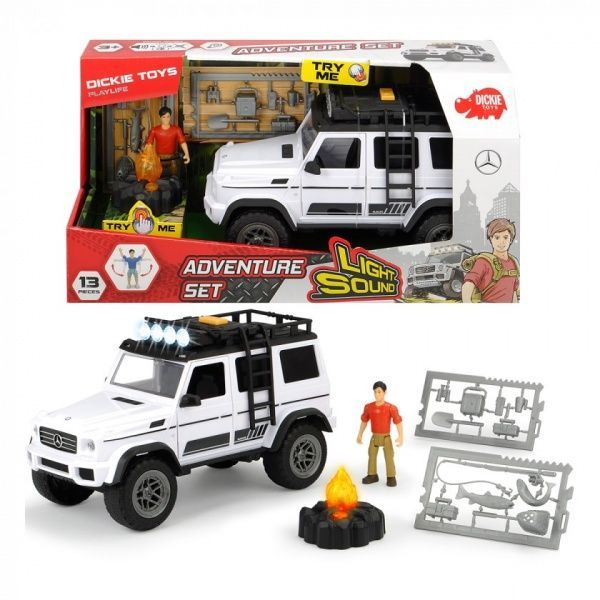 Ігровий набір Dickie Toys Плейлайф Пригоди з позашляховиком зі звуковими та світловими ефектами 3835002