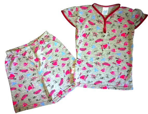 Пижама детская для девочек Україна Пжд101 р.110 белый 