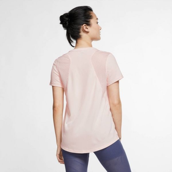 Футболка Nike W NK RUN TOP SS GX BV2910-682 L персиковий