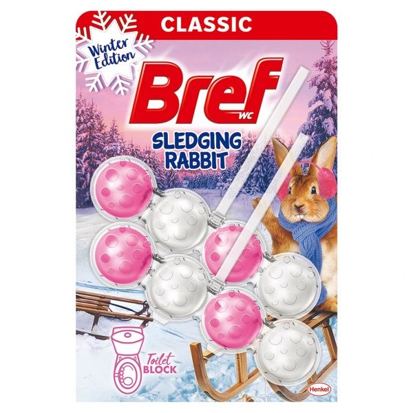 Туалетний блок Bref Сила Актив «Кролик на санях» (зимова лімітована серія) 