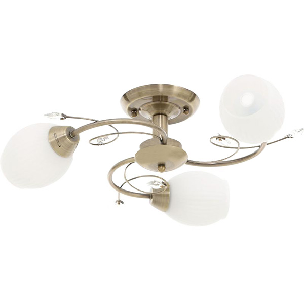 Люстра Accento lighting Merida ALDW-MX12839-3 3x60 Вт E27 античная латунь