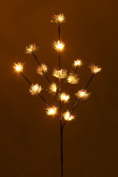 Гирлянда-фигура Девилон Сосновая веточка с ягодами 651948 встроенный светодиод (LED) 15 ламп 80 м 