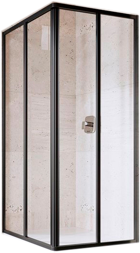 Душевое ограждение Ravak Supernova SRV2-S + SRV2-S 14V403O2Z1 черный