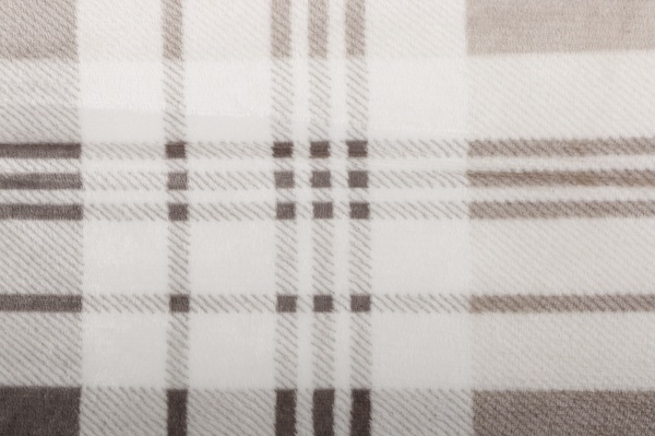 Плед двосторонній Square 160x200 см білий із бежевим La Nuit 