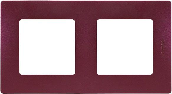 Рамка двухместная Legrand Etika универсальная сливовый 672562