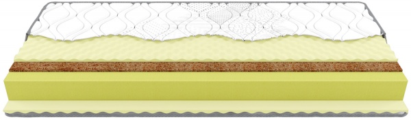Матрас беспружинный скрученный Paris Luna 160x190 см