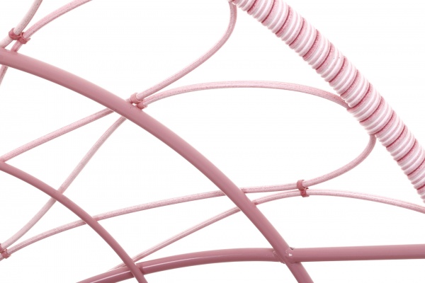 Кресло-кокон Сфера плетение рональд пудра