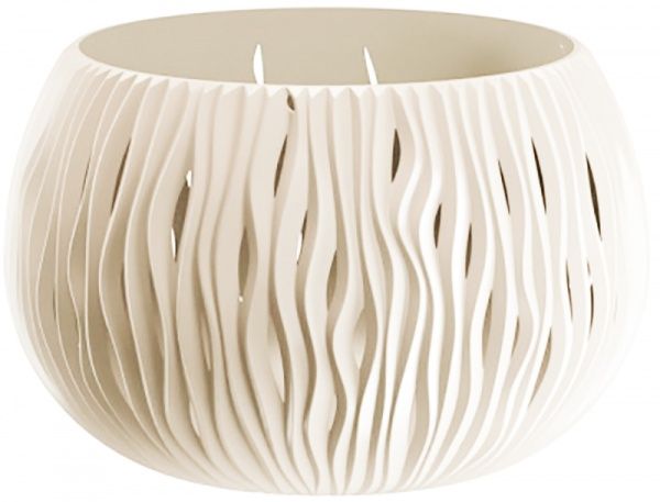 Горшок пластиковый Prosperplast Sandy Bowl Basic круглый 3,9л кремовый (23858-728) 