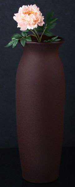 Ваза керамическая коричневая Луиза шелк 68 см