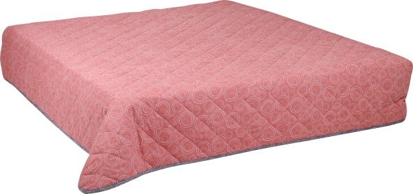 Покривало 160x220 см Zastelli сірий з персиковим 