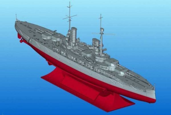 Сборная модель ICM немецкий линейный корабль IМВ Markgraf (4823044405169) 1:700