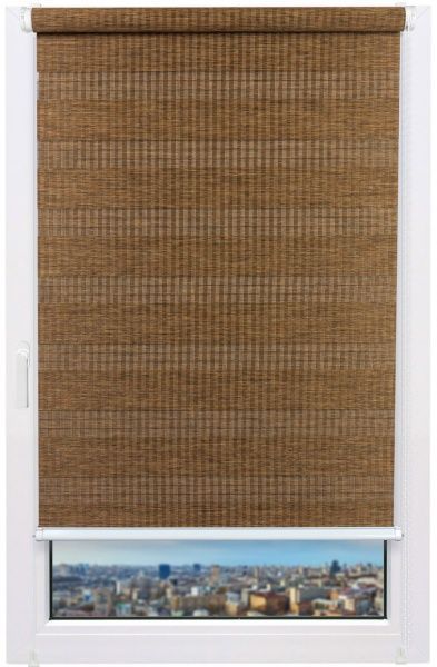 Ролета день-ночь Delfa Бамбук СРШ-01МК-42905 68x160 см мокко 