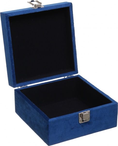 Сундучок Бабочка синий 16x16x8 см