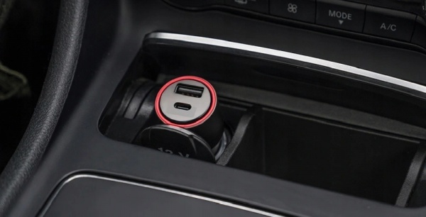 Автомобильное зарядное устройство Forever 2X TYPE-C PD+QC3.0 (36W) серый 