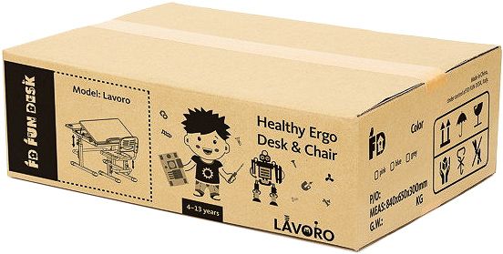 Комплект парта і стілець-трансформер FunDesk Lavoro Blue