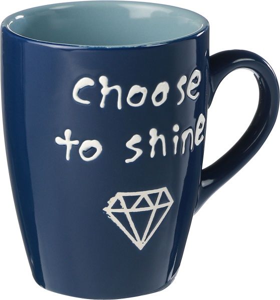 Чашка Feeling 330 мл темно-синяя