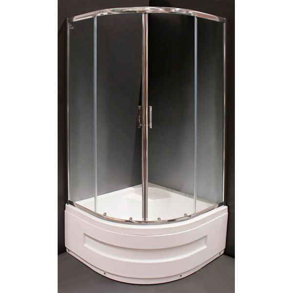 Душова кабіна Polaris Madeira 100x100х158 профіль хром, скло прозоре