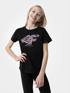 Футболка 4F TSHIRT F1007 4FJSS23TTSHF1007-20S р.158 черный