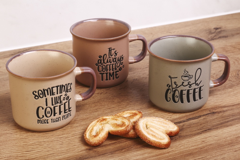 Чашка Bella Vita I Like Coffee 285 мл оливкова