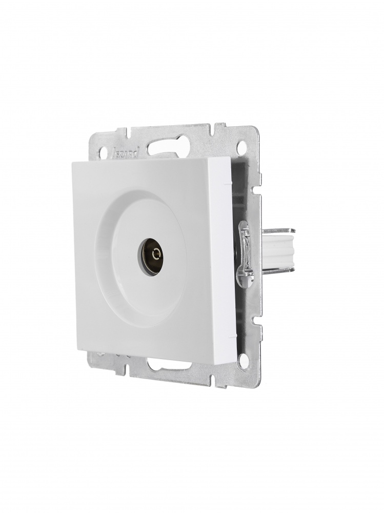 Розетка TV прохідна 1 Lezard Vesna IP20 білий 742-0288-129