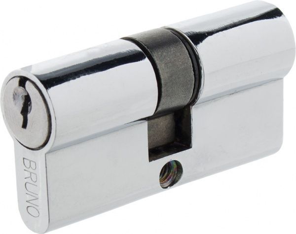 Цилиндр Bruno 30x30 ключ-ключ 60 мм хром