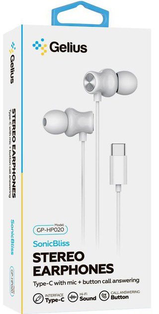 Наушники Gelius SonicBliss GP-HP020 white (00000098310)