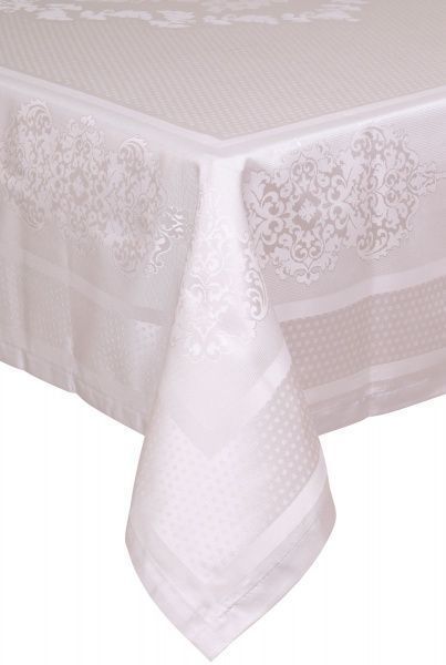 Скатерть Caramel 160x300 см серый Karna 