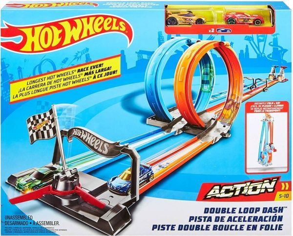 Игрушка Hot Wheels Портативный трек Двойная петля GFH85