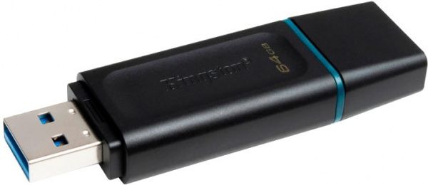 Флеш-пам'ять USB Kingston DataTraveler Exodia USB 3.2 Gen 1 64 ГБ USB 3.2 black (DTX/64GB) 