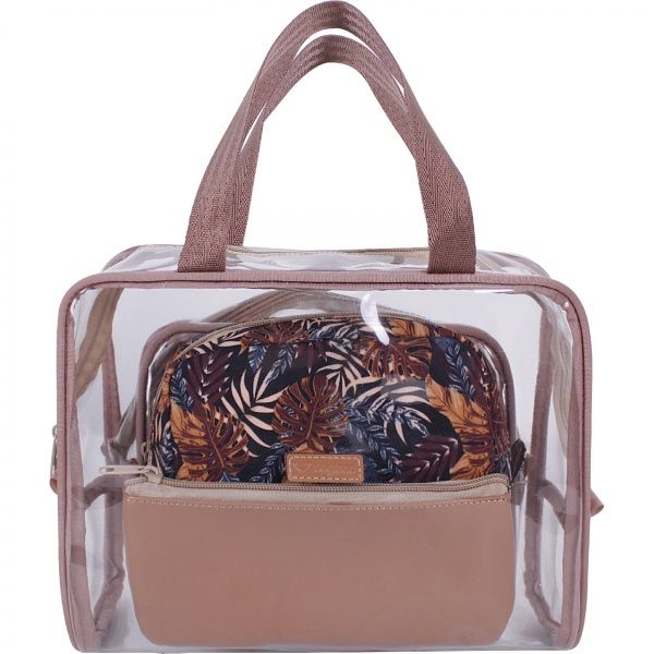 Набор косметичек Bagland 5 в 1 7 л прозрачный суб.875 (72230) 