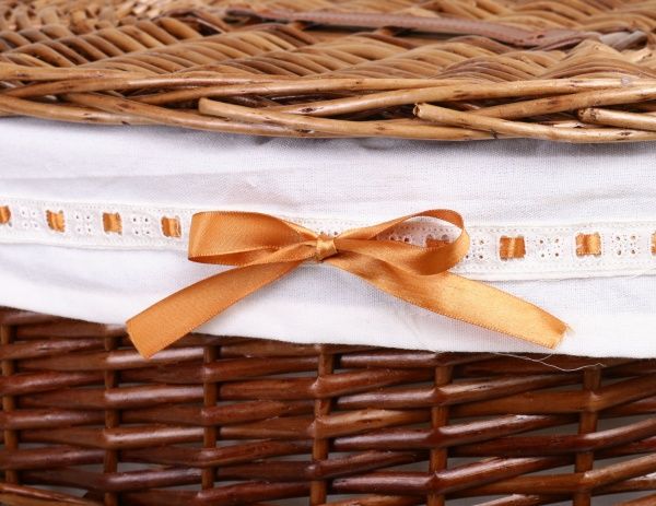 Кошик плетений з текстилем Tony Bridge Basket 51x37x56 см HQ13-10CD-1 