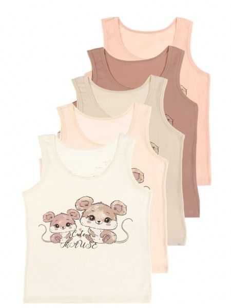 Майка детская для девочки Donella 4971FG р.98-104 в ассортименте 