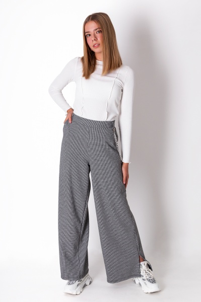 Штаны для девочек Mevis 4318 р.152 серый 