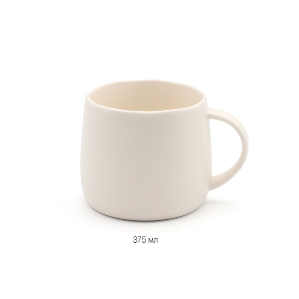 Чашка Совершенство 375 мл белая MVM