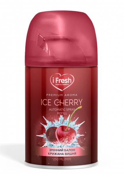 Сменный баллон для автоматического освежителя воздуха iFresh premium aroma ice сherry 250 мл