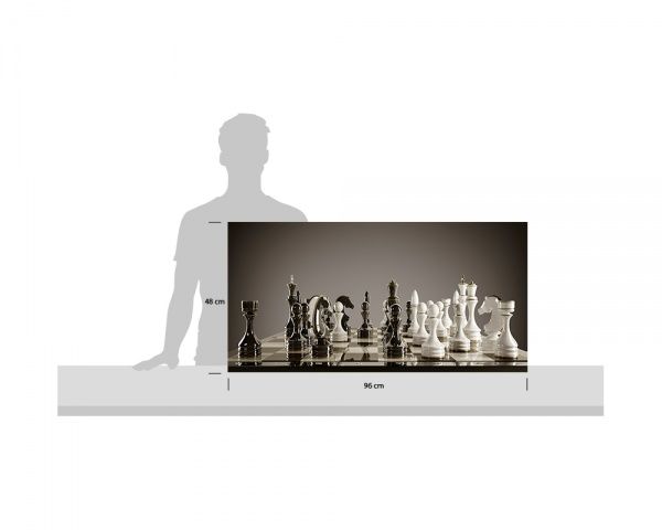 Репродукция Натюрморт Шахматы 00047 96x48 см 